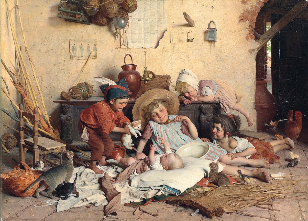 The Little Mom by Gaetano Chierici