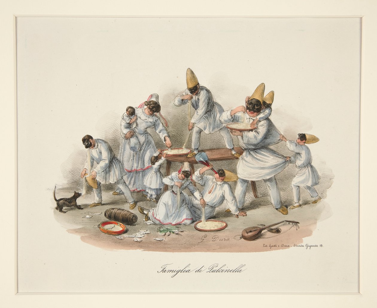 Pulcinella Family by Gaetano Dura