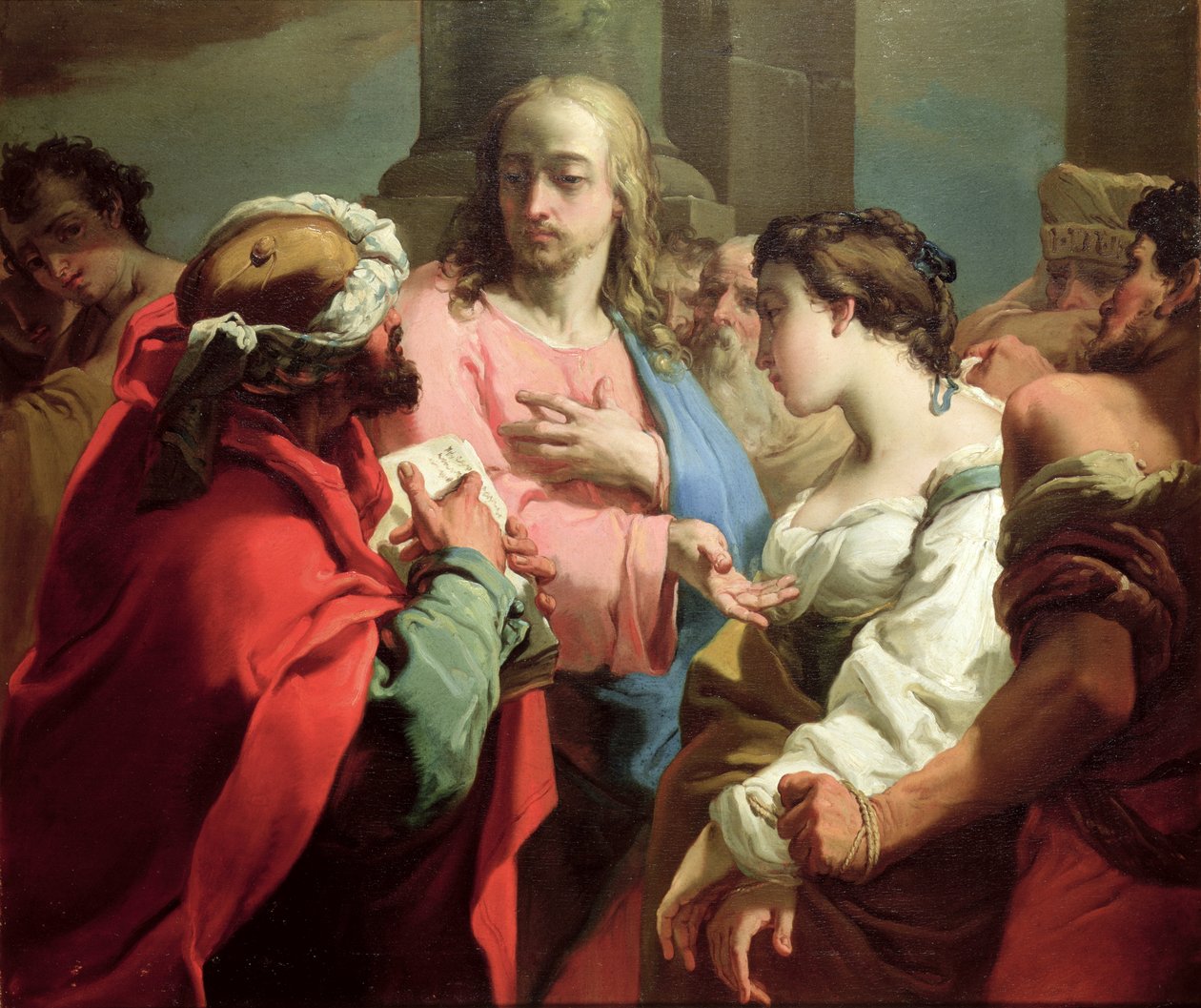 Christ and the Woman Taken in Adultery by Gaetano Gandolfi