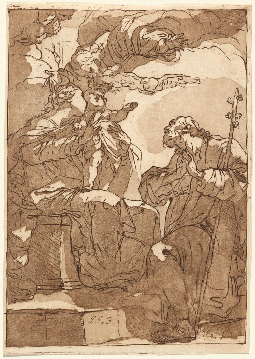 The Holy Family with God the Father by Gaetano Gandolfi