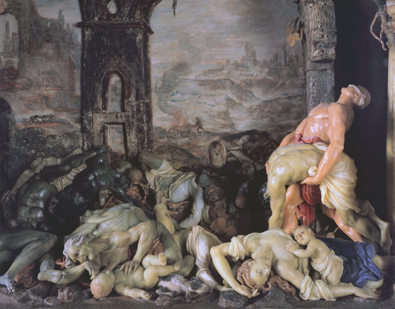 The Plague (detail) by Gaetano Giulio Zumbo