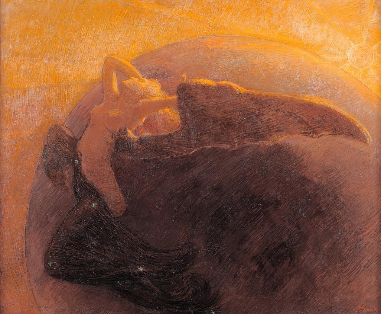 The Day Awakens the Night by Gaetano Previati