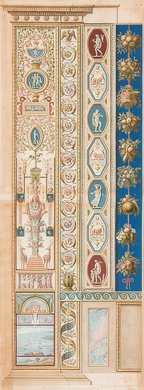 Pilaster Loggia VI (Decoration with Diana of Ephesus) by Gaetano Savorelli