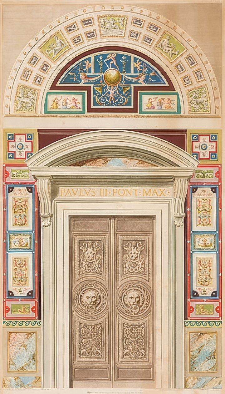 Door, Framing and Lunette of Loggia I by Gaetano Savorelli