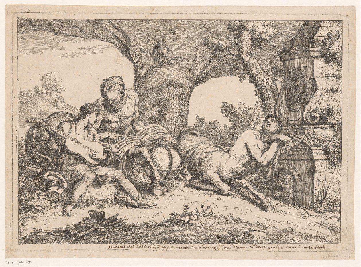 Achilles Taught by Chiron (Various Scenes and Lands) by Gaetano Zompini (possibly)