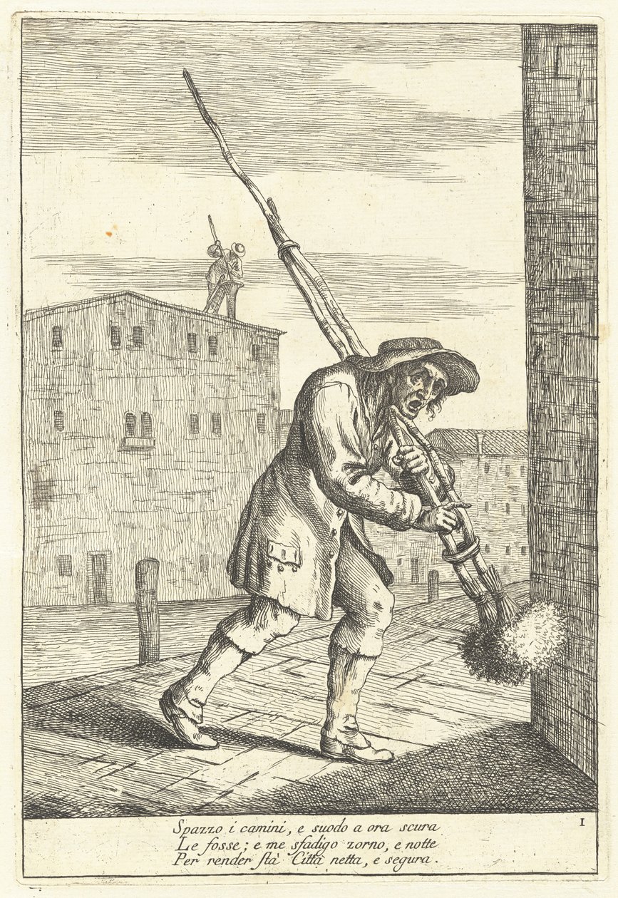 Chimney Sweep by Gaetano Zompini