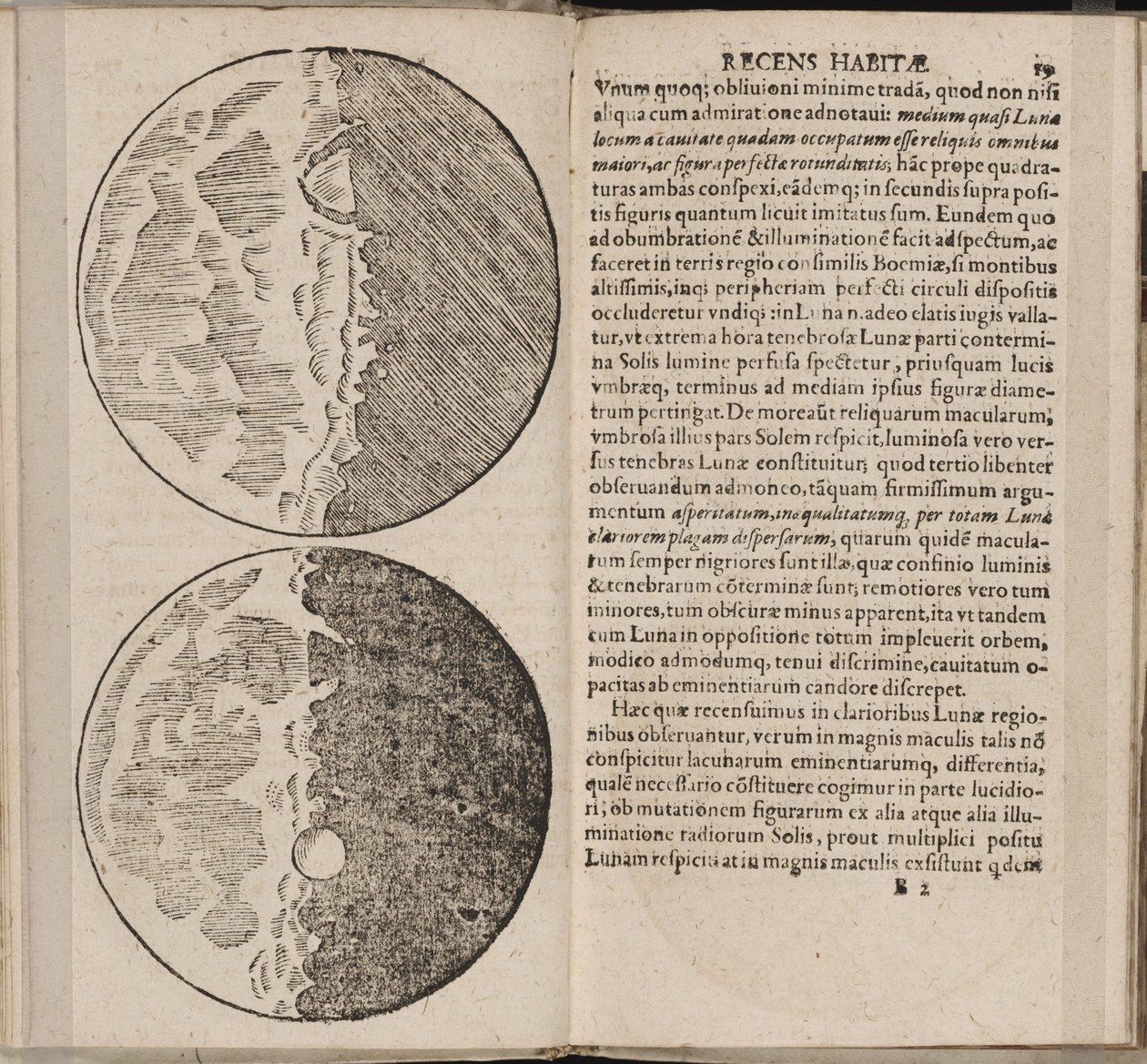 Leaf of Book Sidereus Nuncius by Galileo Galilei, 1610 by Galileo Galilei