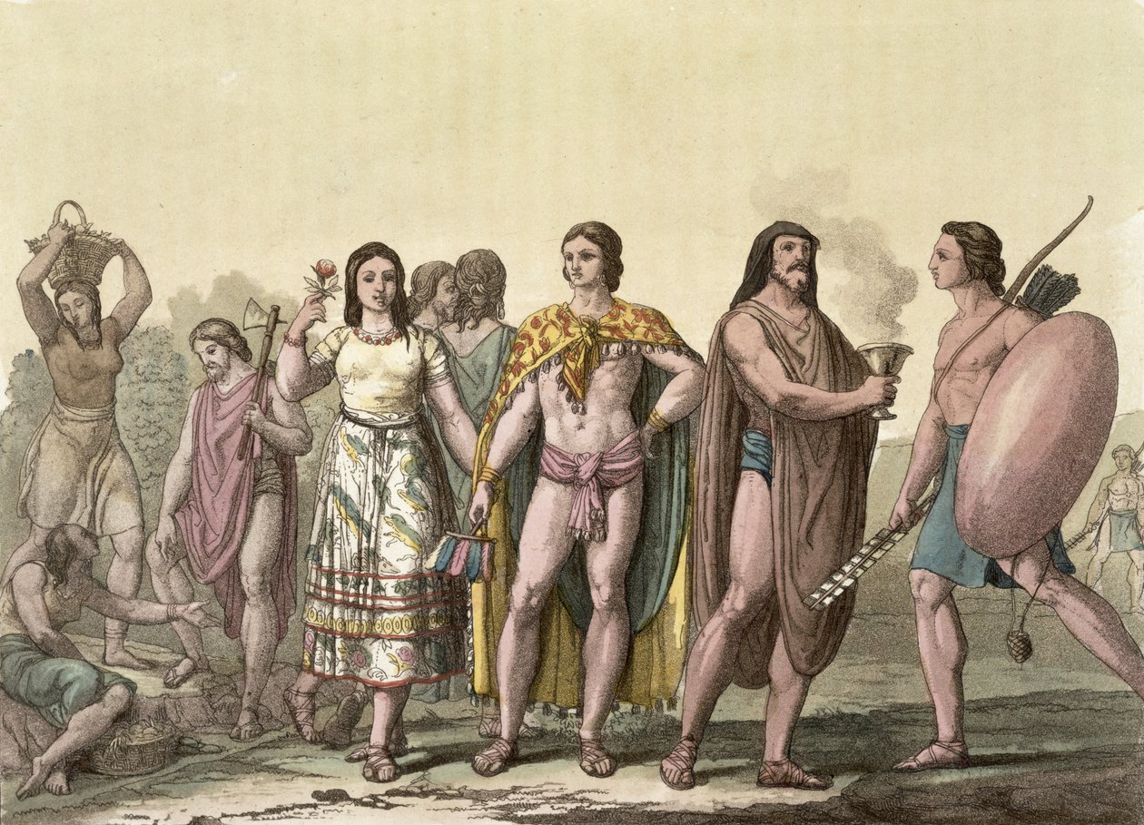 Costumes of the Mexicans by Gallo Gallina