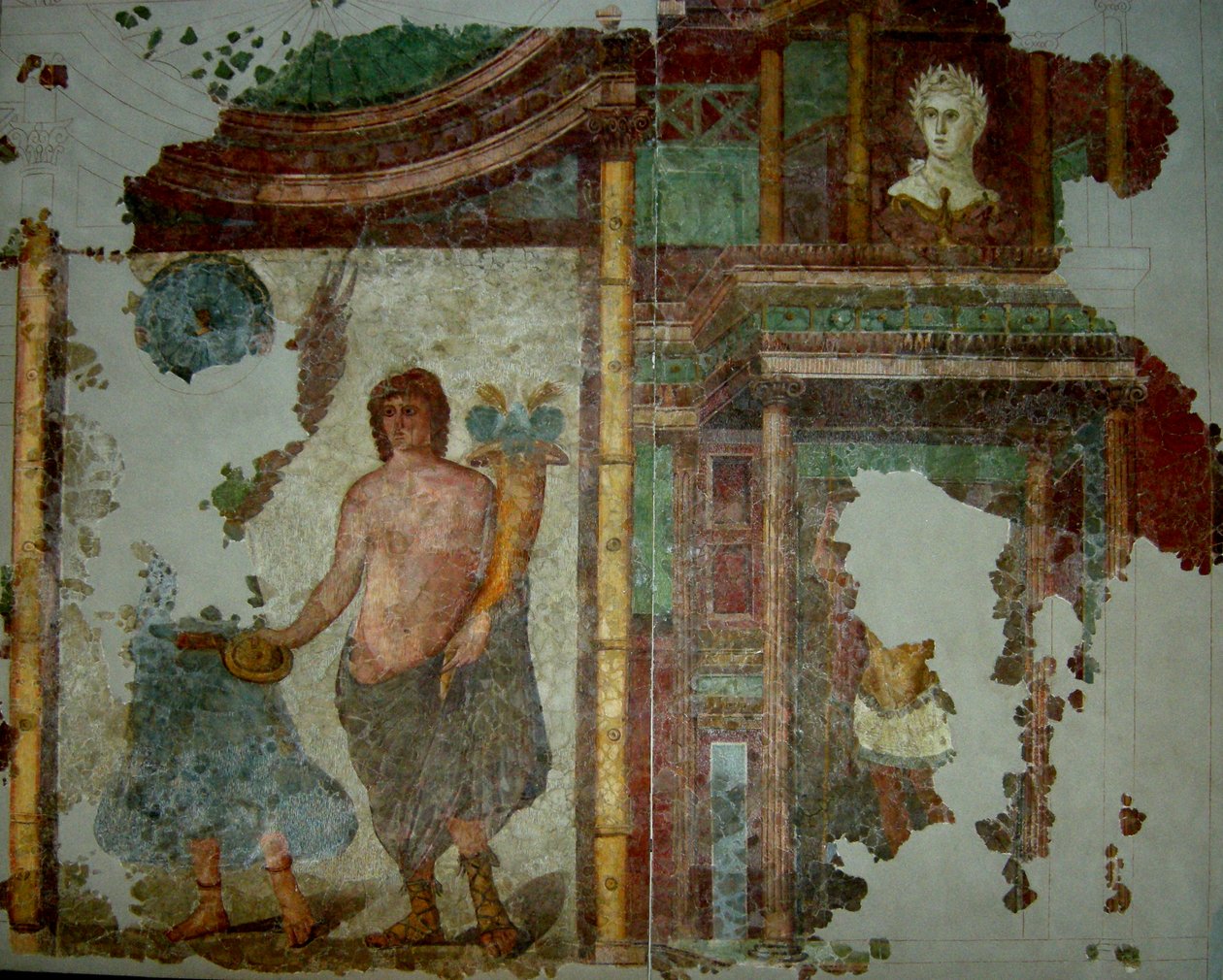 Mural from a Villa near Narbonne, 1st - 3rd Century AD by Gallo Roman