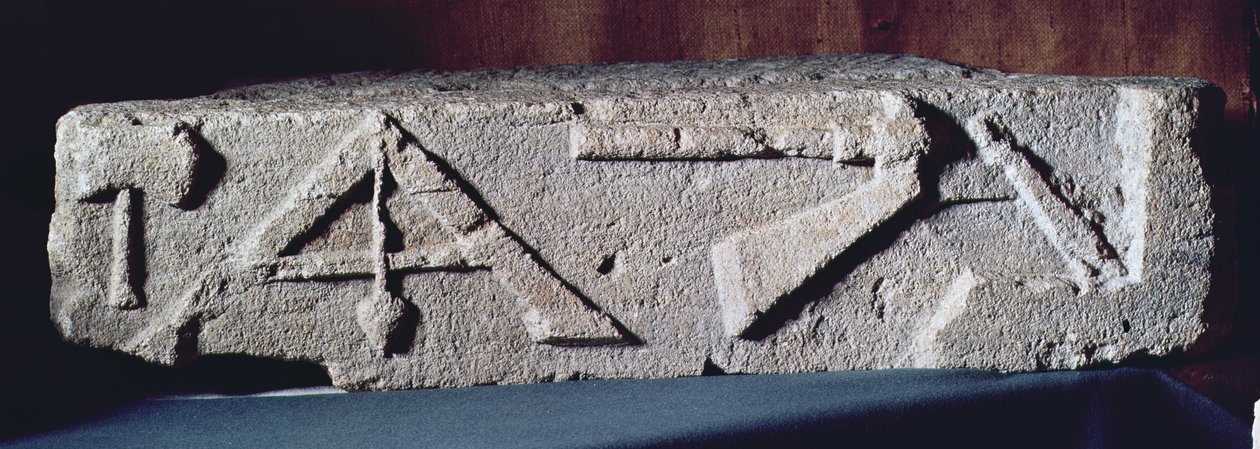 Relief depicting a stonemason