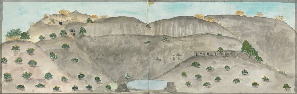 The Waterfall of Doomar Leyna, Dry Except in Rains by Gangaram Chintaman Tambat