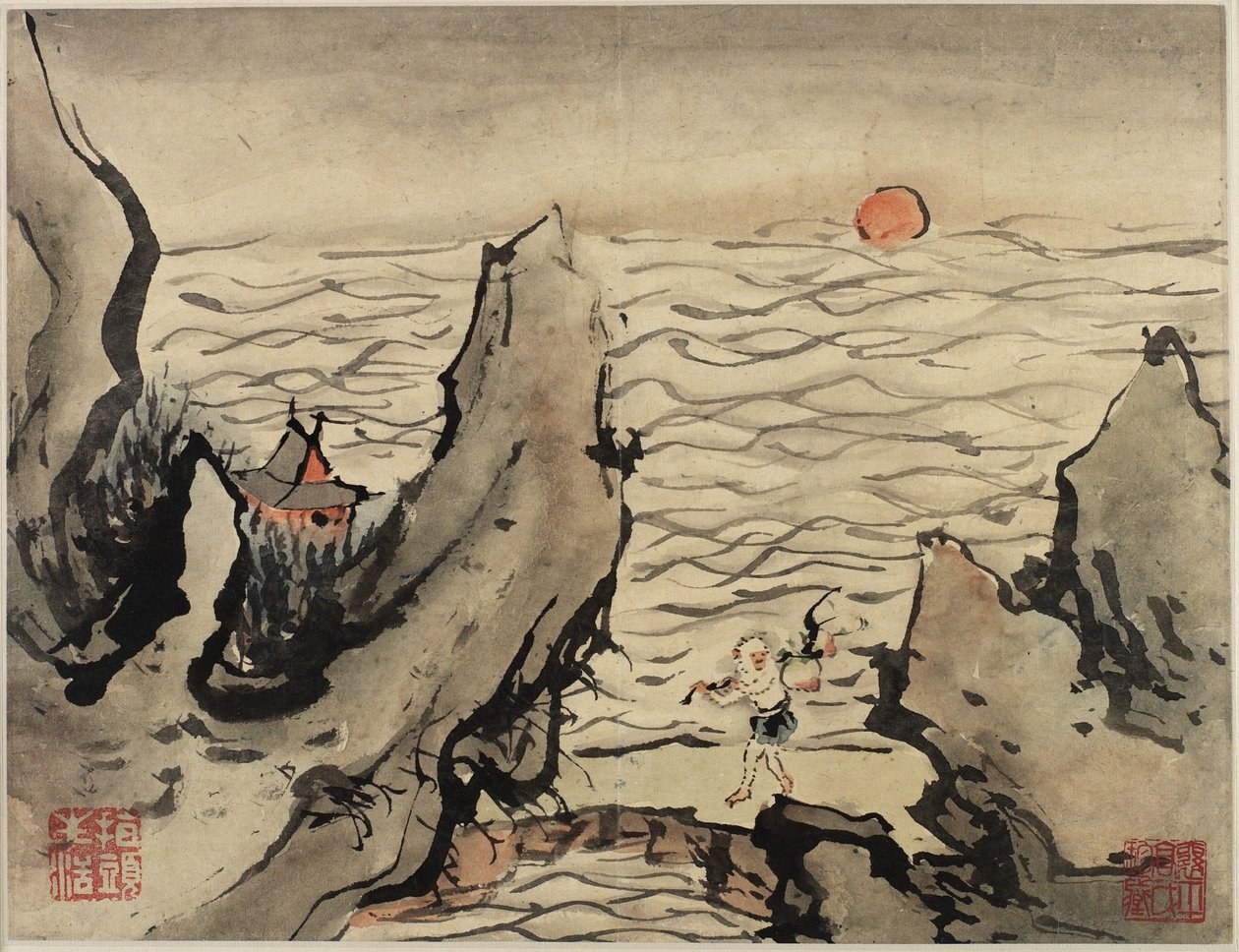 Finger Painting, from an Album of Ten, 1684 by Gao Qipei