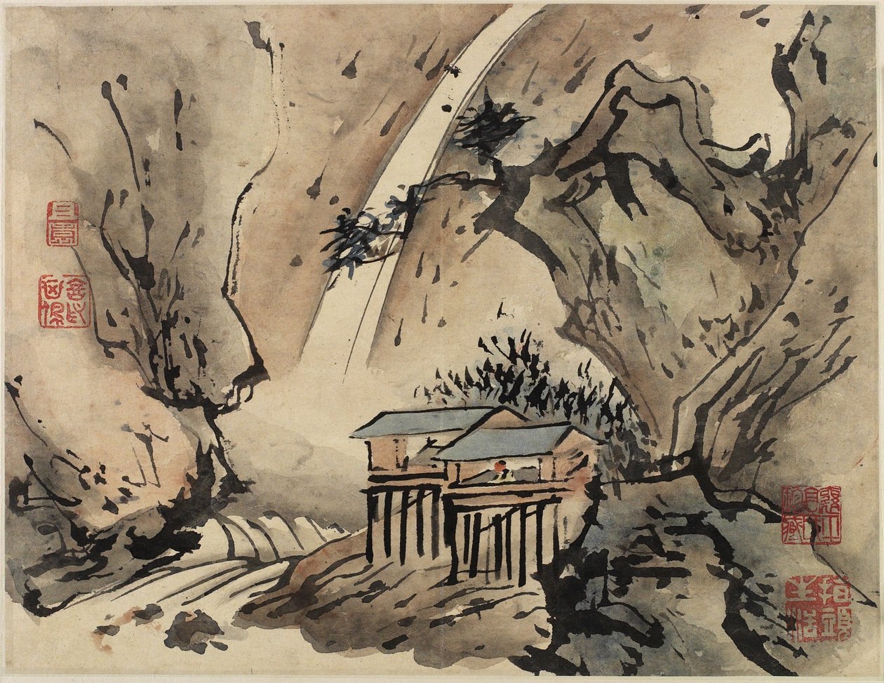 Finger Painting, from an album of ten by Gao Qipei