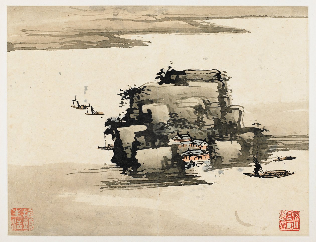 Finger Painting, from an Album of Ten by Gao Qipei