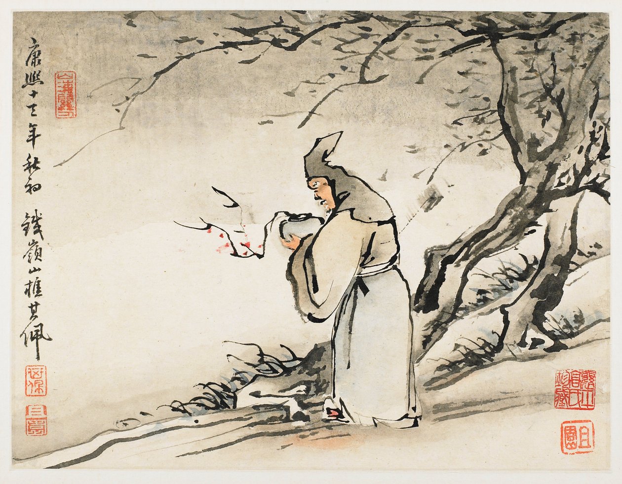 Finger Painting, from an Album of Ten by Gao Qipei