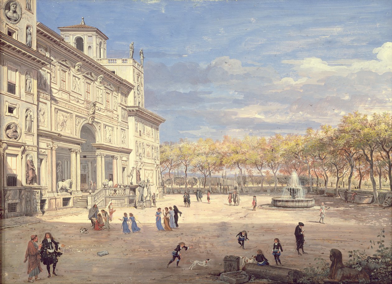 The Villa Medici, Rome by Gaspar van Wittel