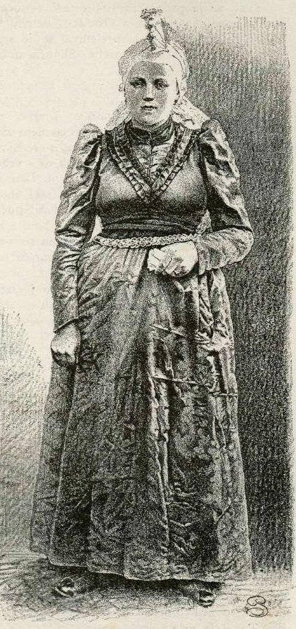 Loska Woman in Old Costume by Gaspar Porenta