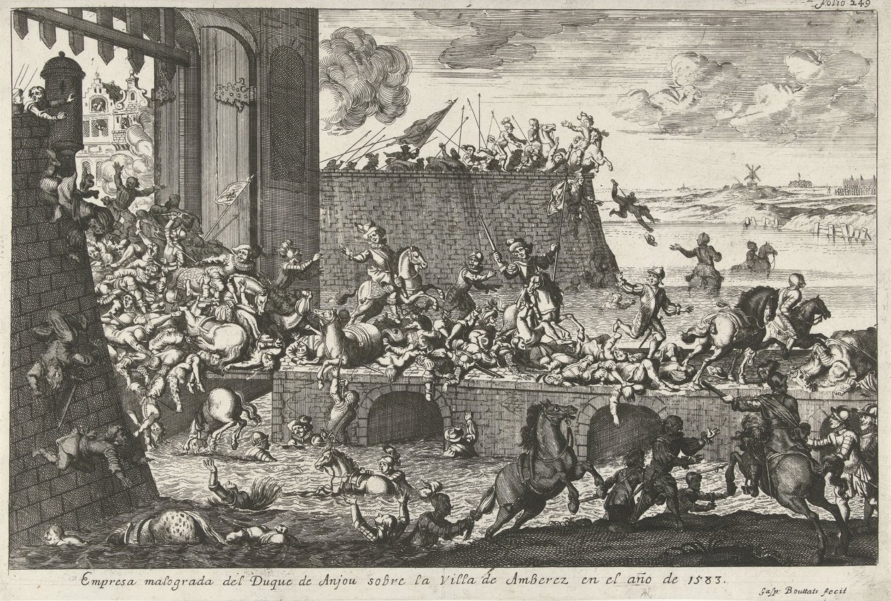 The French Fury in Antwerp, 1583 by Gaspar Bouttats