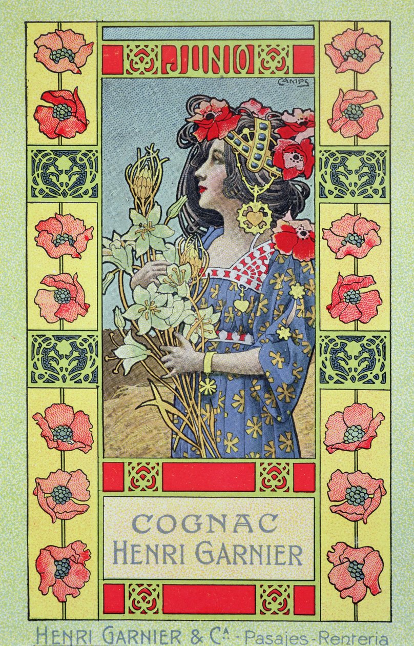 June, from a calendar for Henri Garnier & Co. by Gaspar Camps Junyent
