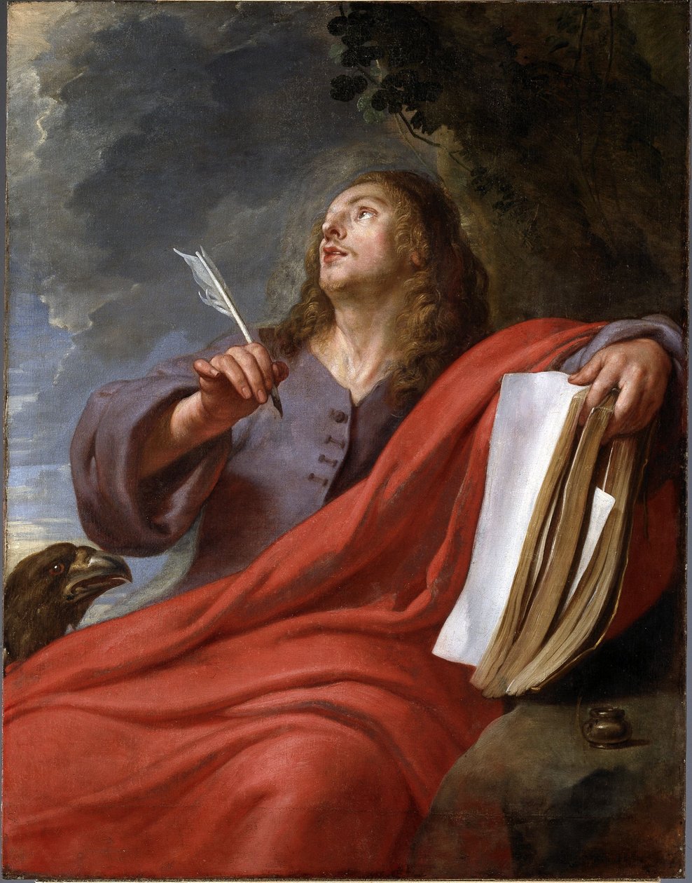 John Writing the Book of Revelation on the Island of Patmos by Gaspar De Crayer