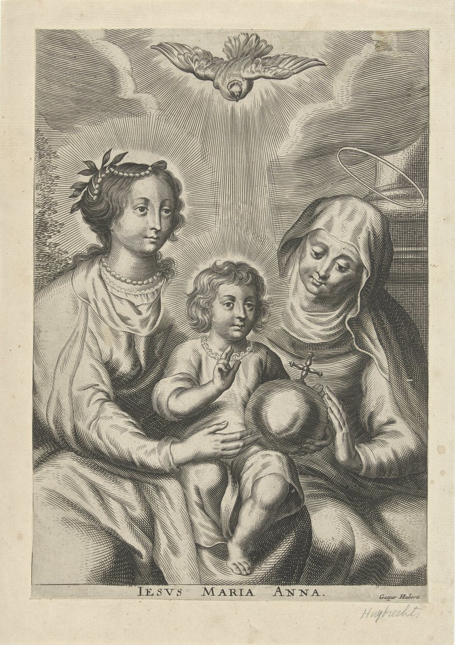 Anna in Three (title on object: Iesus Maria Anna) by Gaspar Huybrechts