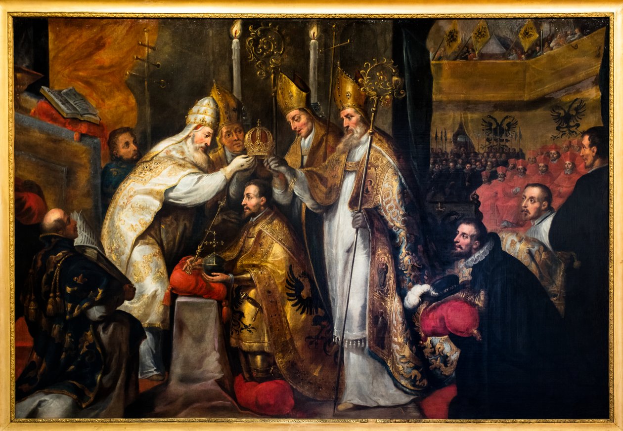 Coronation of Emperor Charles V in Bologna by Gaspar de Crayer