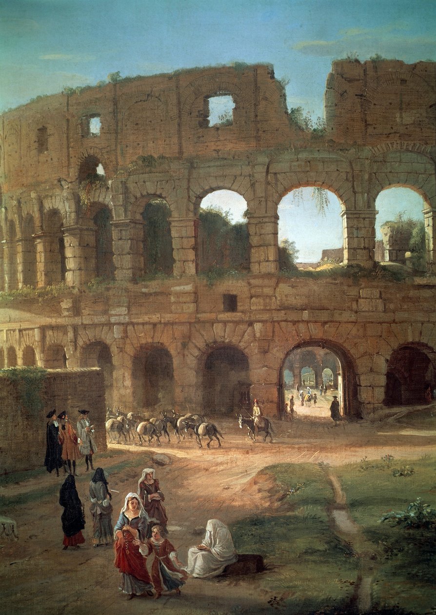 The Colosseum (detail) by Gaspar van Wittel