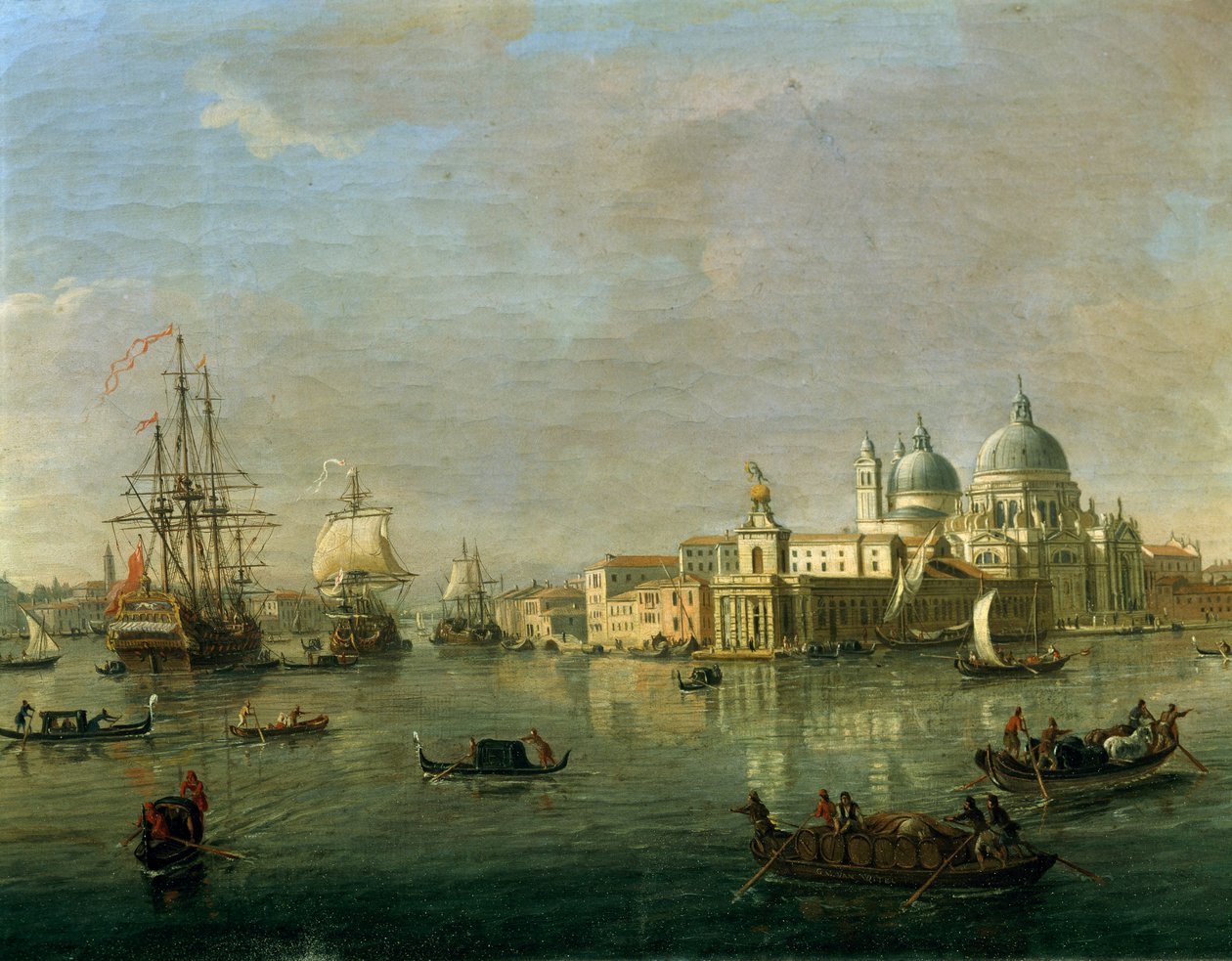 View of Venice with Giudecca and Customs House (detail) by Gaspar van Wittel