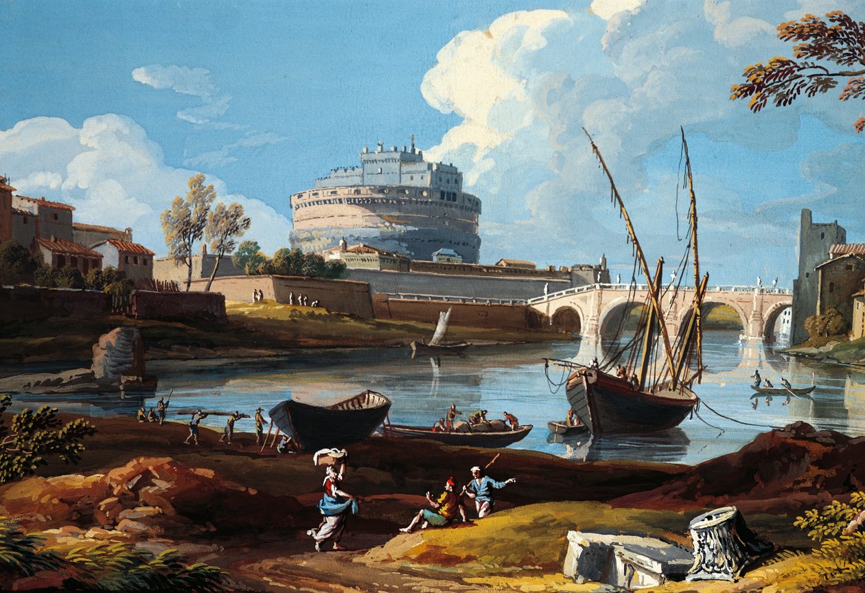 Tiber at Castel Sant