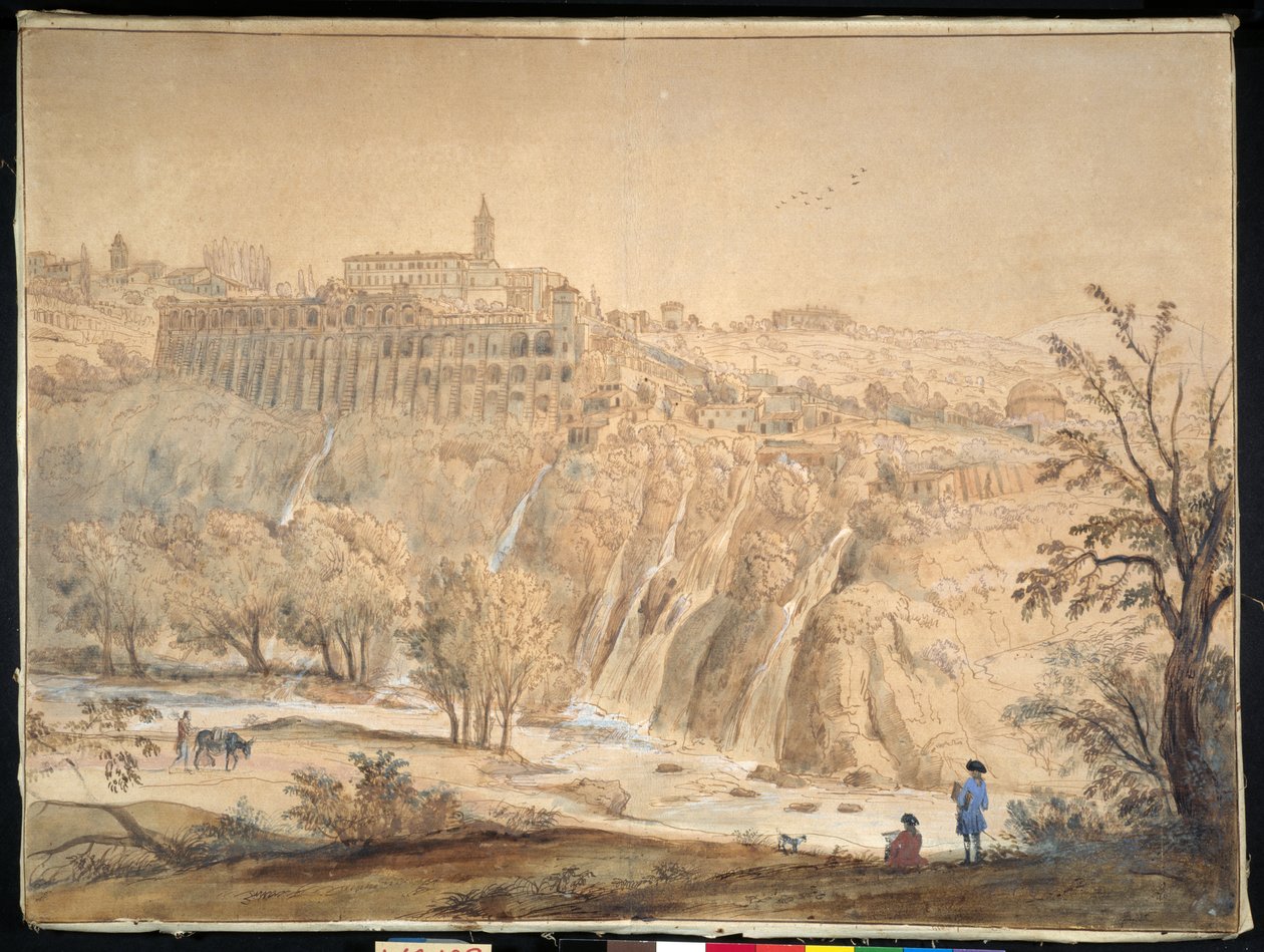 View of the Basilian Monastery at Grottaferrata, Rome by Gaspar van Wittel