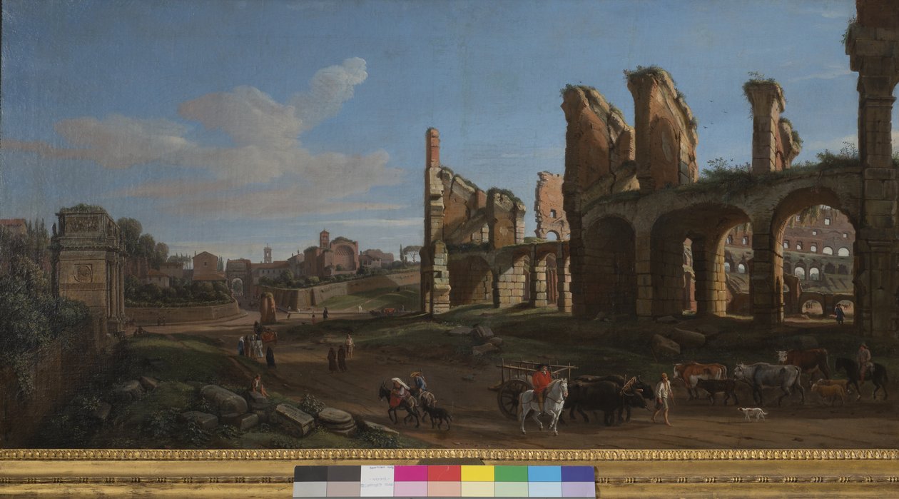 The Colosseum and the Roman Forum, 1711 by Gaspar van Wittel