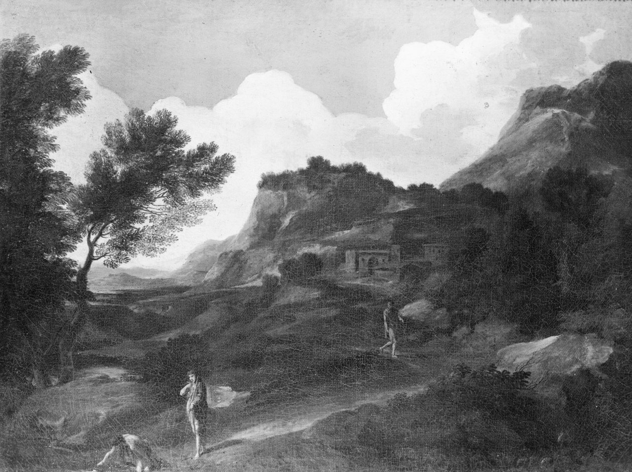 Mountainous Landscape by Gaspard Poussin Dughet
