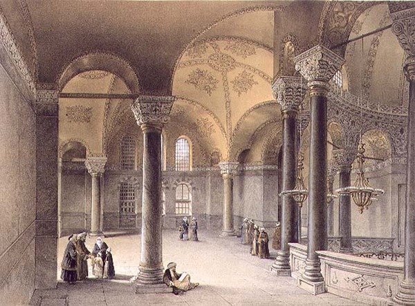 Haghia Sophia, plate 14: the Oriental Gallery by Gaspard (after) Fossati