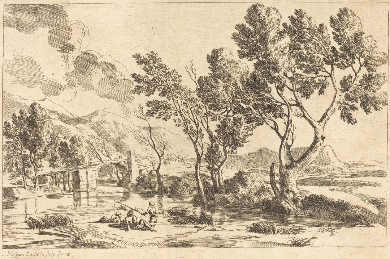Roman Landscape by Gaspard Dughet