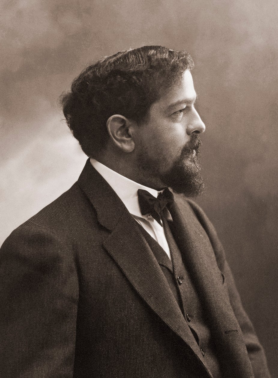 French composer (1862-1918) Claude Debussy - Portrait of the French composer Claude Debussy (1862-1918) 1908 - photo Nadar by Gaspard Felix Tournachon Nadar