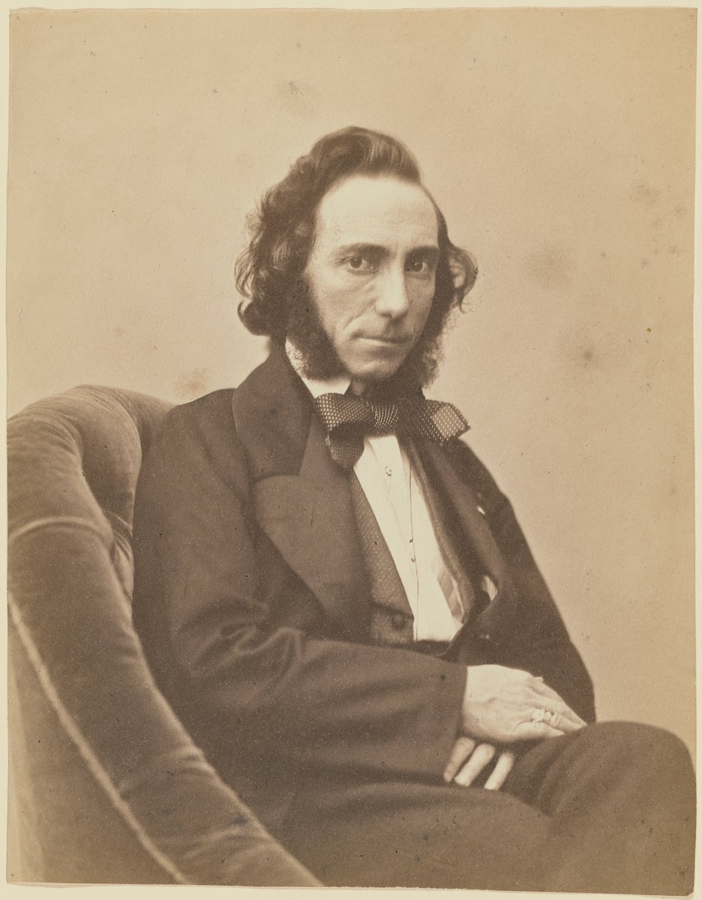 Portrait of the Violinist and Composer Ernesto Camillo Sivori by Gaspard Félix Nadar