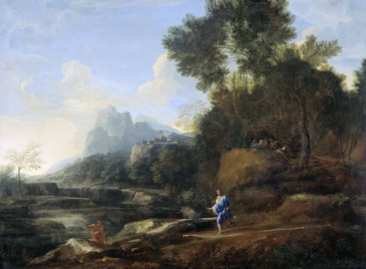 Italian Landscape by Gaspard Poussin Dughet
