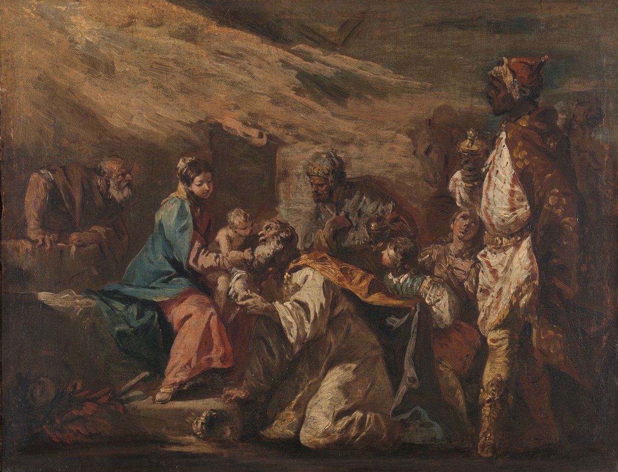 Adoration of the Magi by Gasparo Diziani (attributed to)