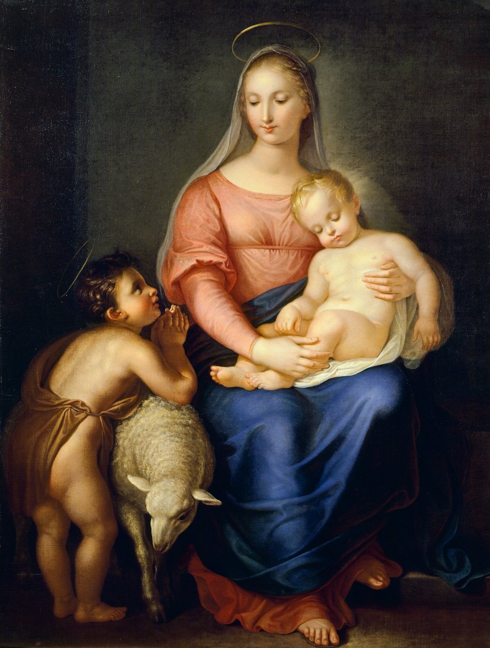 Madonna and Child with St John the Baptist by Gaspero Martellini