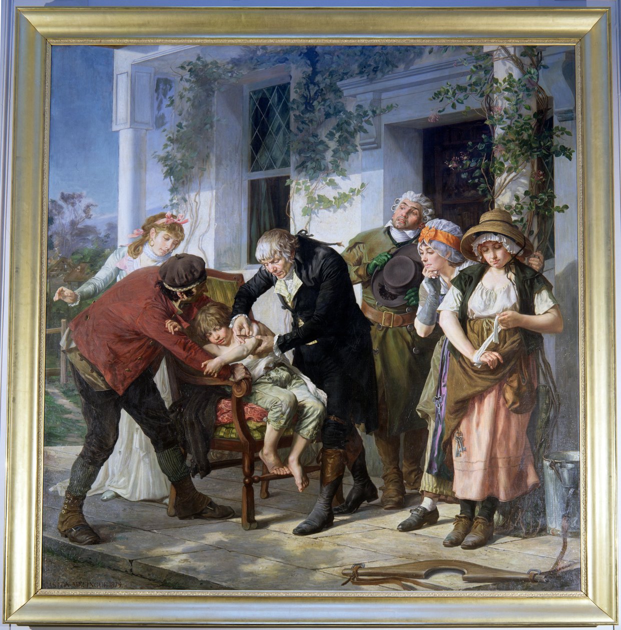Edward Jenner Performing the First Vaccination Against Smallpox