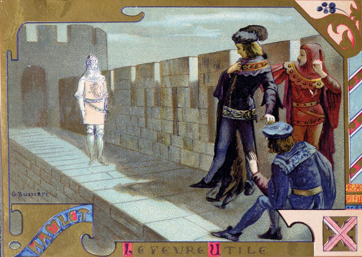 The Ghost of the King Appearing to Hamlet, scene from Act I of 