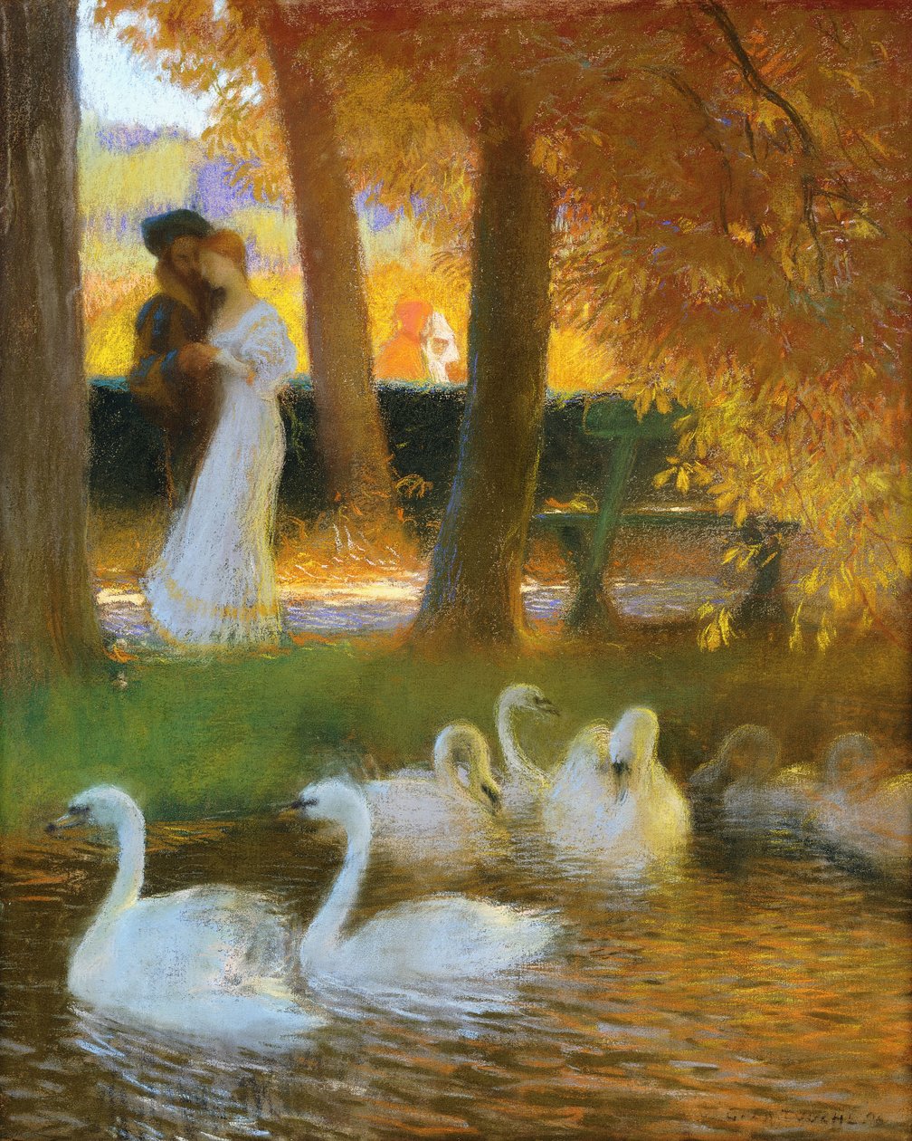 Lovers and Swans; The Autumn Walk by Gaston de Latouche