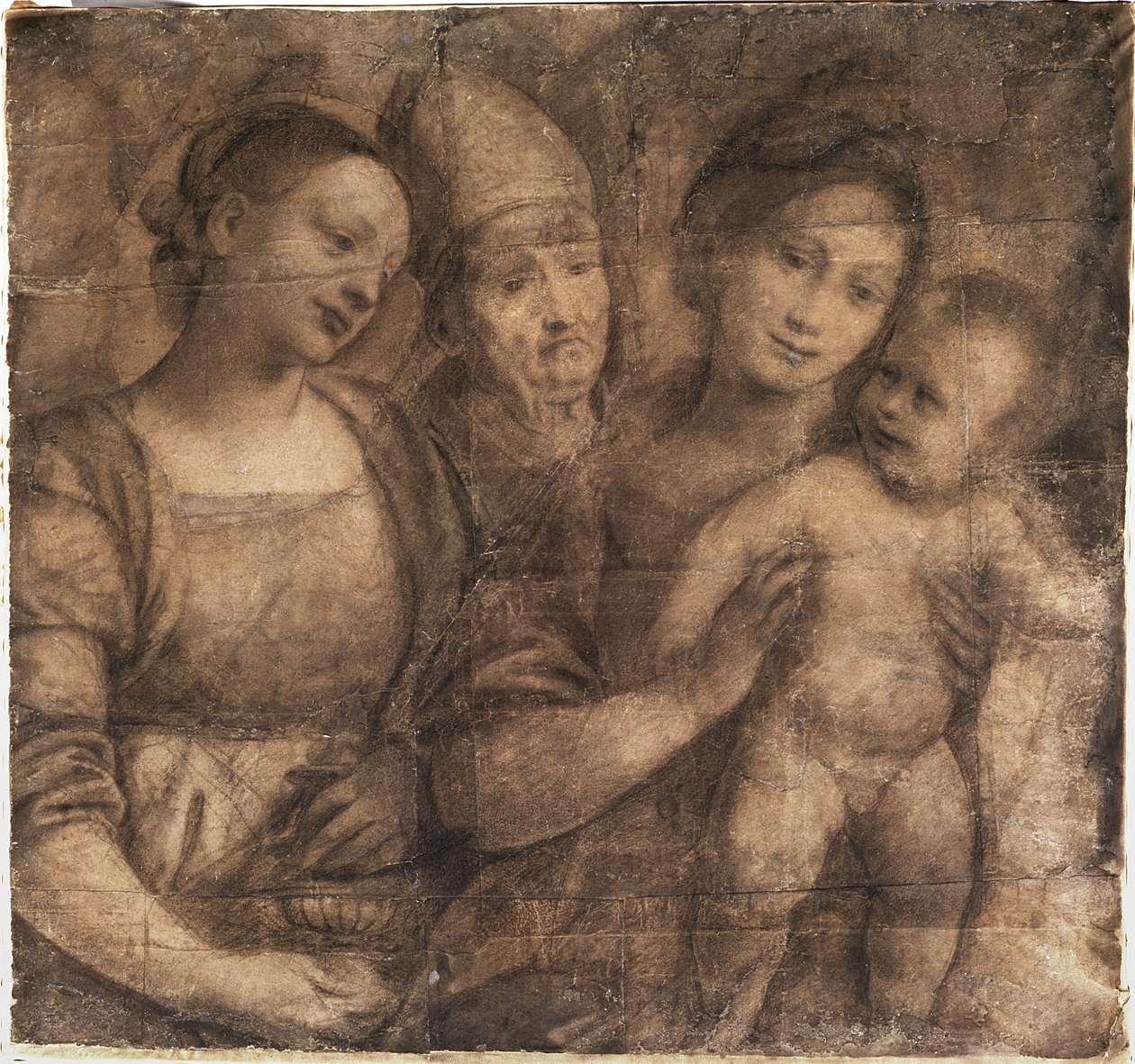 The Madonna and Child with St. Mary Magdalene and a bishop by Gaudenzio Ferrari