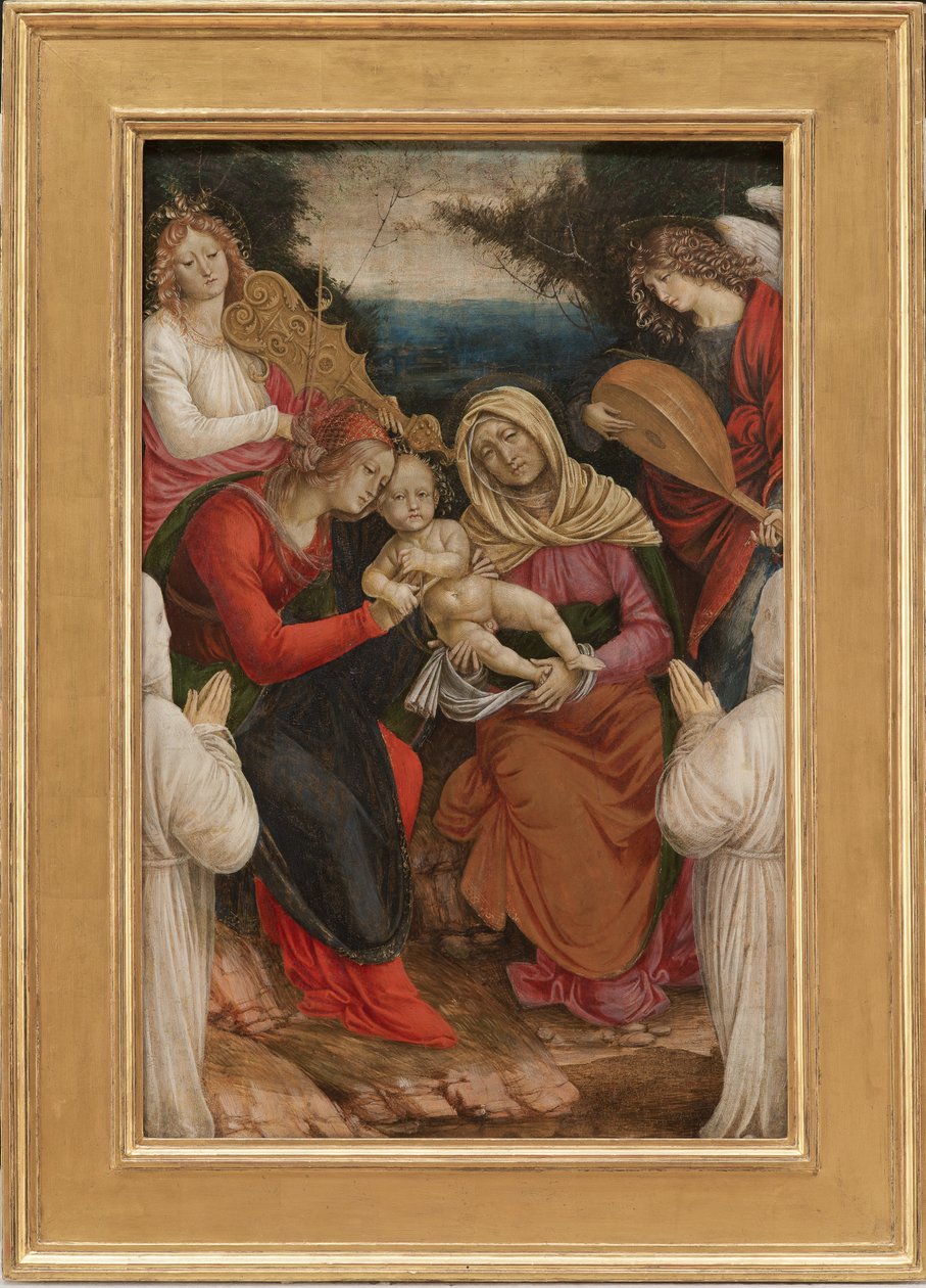 Madonna and Child, St Anne and Donors, 1508-09 by Gaudenzio Ferrari
