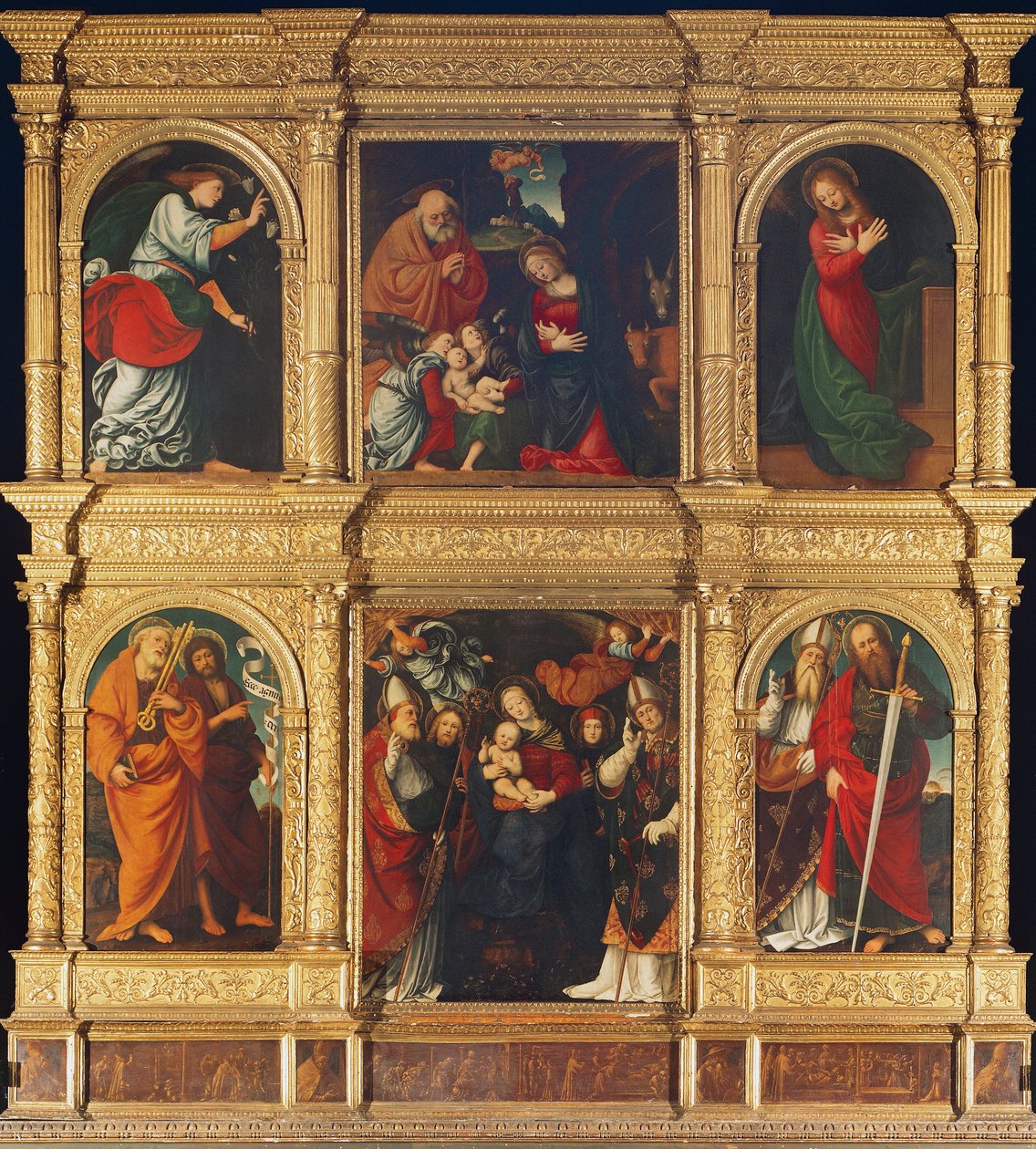 Nativity, Annunciation by Gaudenzio Ferrari