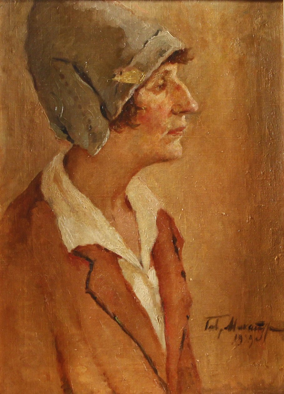 Portrait of the Poet Anna Akhmatova 1889-1966, 1929 by Gavriil Petrovich Makaturin