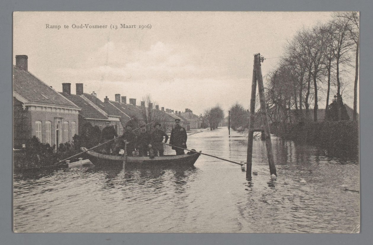 Disaster in Oud-Vossemeer on March 13, 1906 by Gebroeders van Straaten