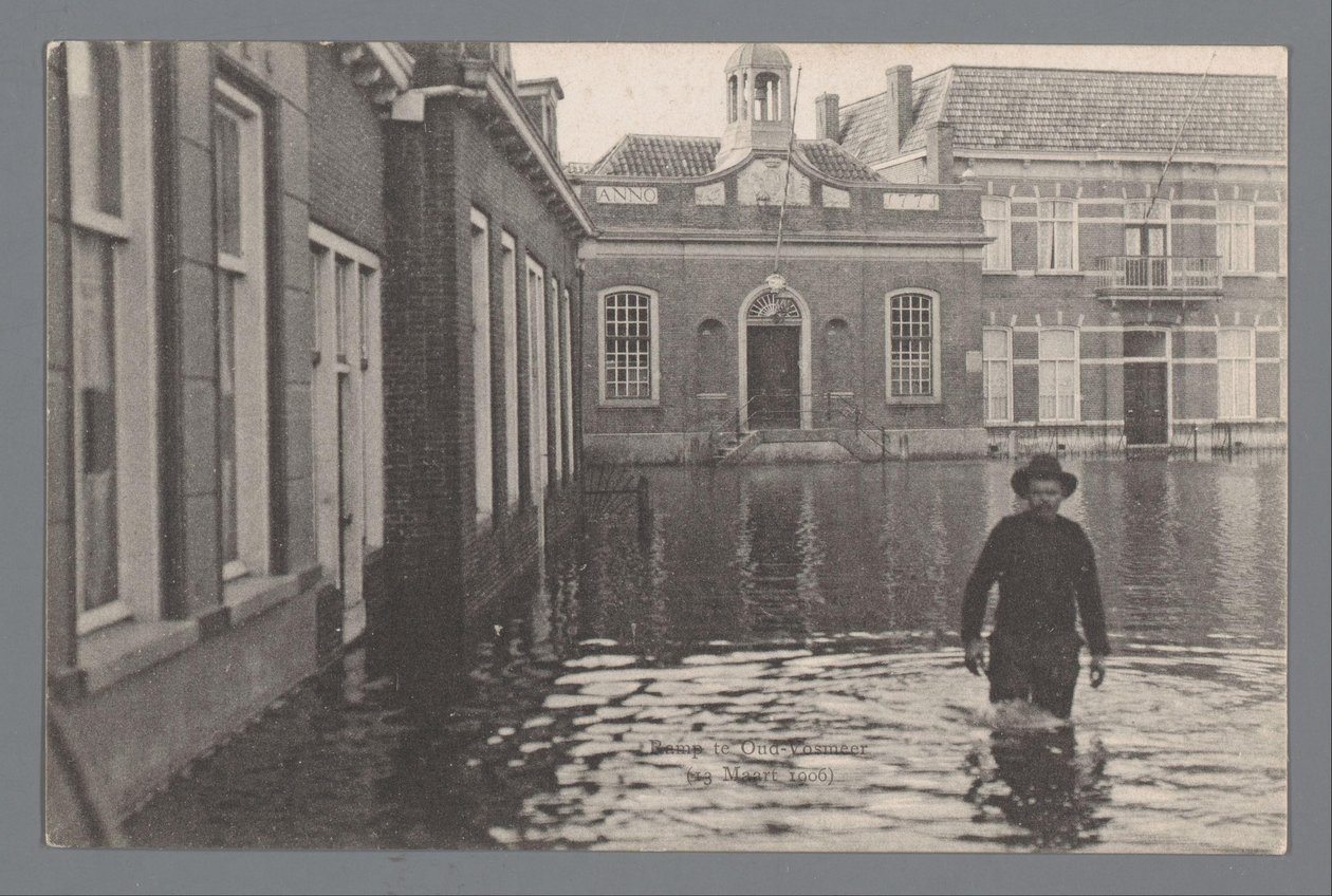 Disaster in Oud-Vossemeer on March 13, 1906 by Gebroeders van Straaten