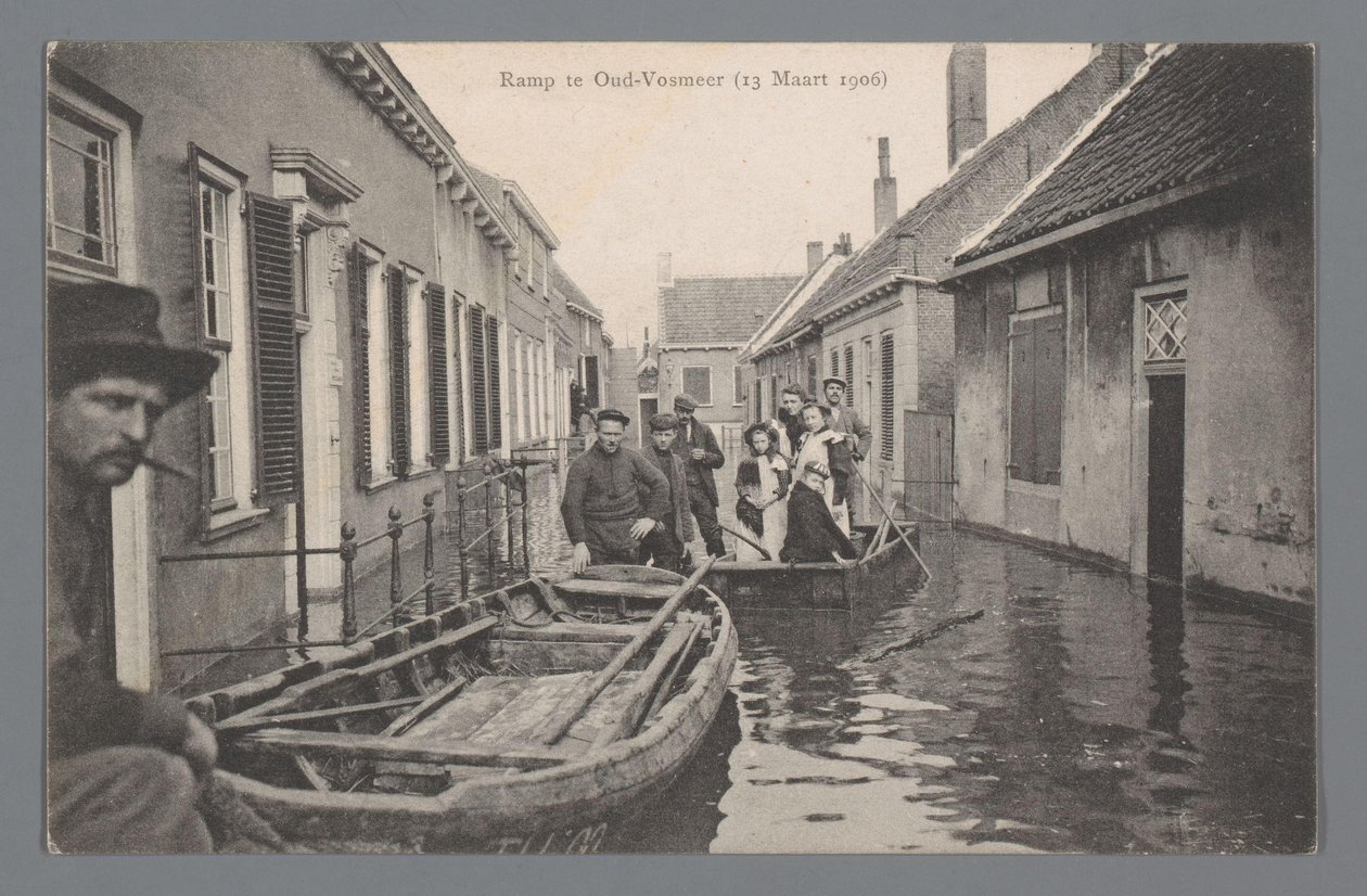 Disaster in Oud-Vossemeer on March 13, 1906 by Gebroeders van Straaten