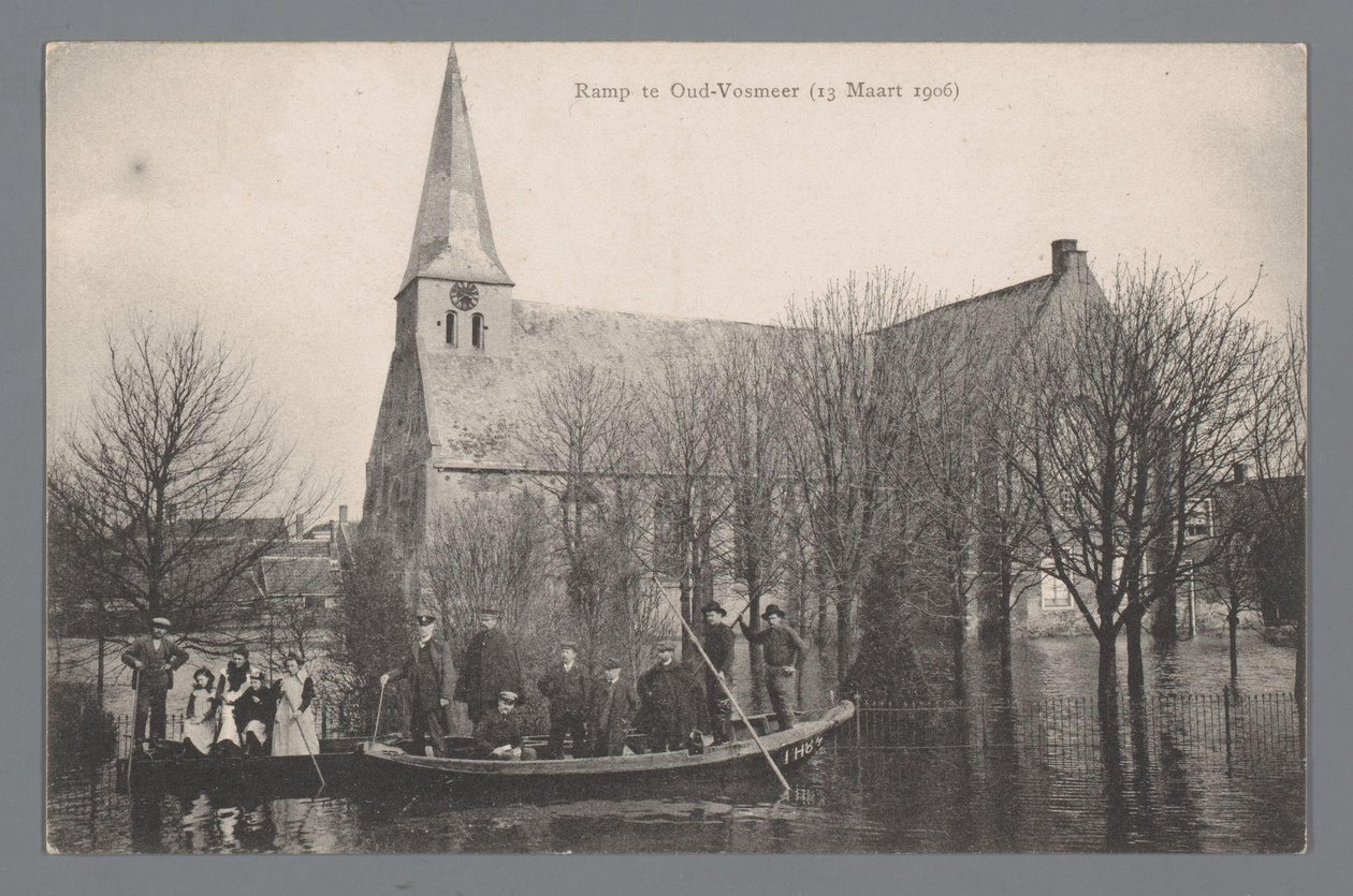 Disaster in Oud-Vossemeer on March 13, 1906 by Gebroeders van Straaten